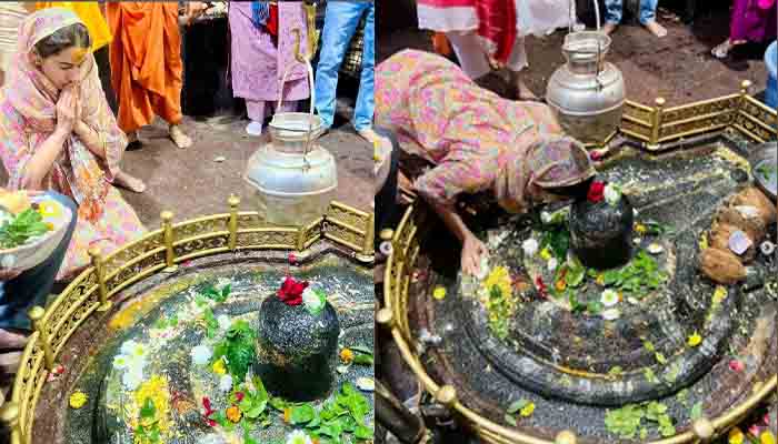 মন্দিরে পূজা দিয়ে সমালোনায় সারা আলী খান